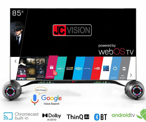 Affichage numérique intérieur Téléviseur 4K intelligent de 85 pouces avec Android 11 1 et angle de vision 178x178
