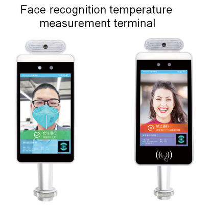 Scanner facial de reconnaissance et de température d'OS AI d'Android 8 pouces