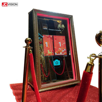 miroir de cabine de photo de 55inch 65inch, épousant le kiosque magique portatif de cabine de photo de miroir
