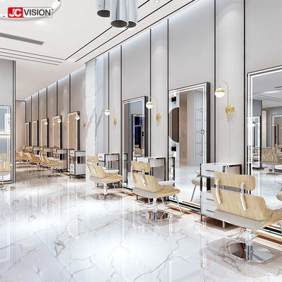 Salon de coiffure futé en aluminium de miroir de maquillage d'écran tactile de mur de miroir du cadre DIY