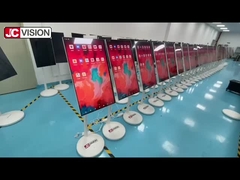 JCVISION Portable 24 pouces roulable HD affichage tactile IPS écran