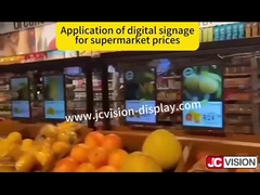 10Signalisation numérique à double écran de 0,1 pouce, affichage à double écran de l'étiquette électronique du prix du produit, sig digitale