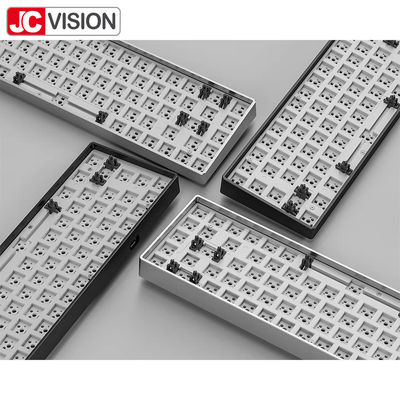 Kit mécanique adapté aux besoins du client RVB LED de caisse de clavier de clés de l'aluminium 68 de style éclairé à contre-jour