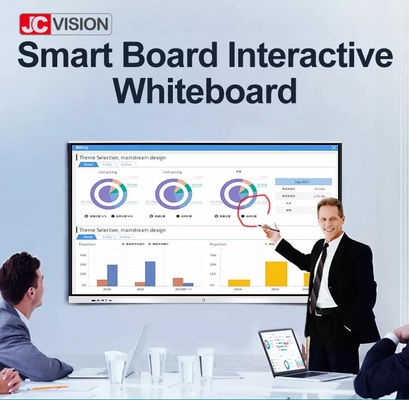 65 système à panneau plat de tableau blanc interactif futé de pouce 4k double pour l'éducation