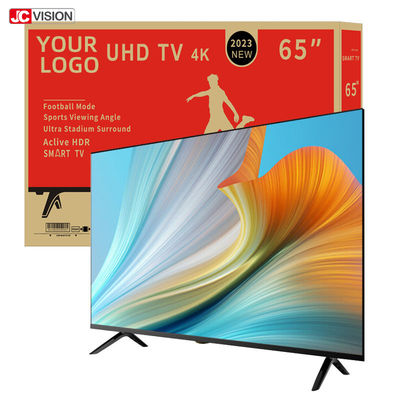 JCVISION 65 pouces Smart TV Affichage numérique intérieur avec OSD multilingue