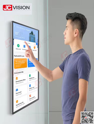 JCVISION 1080P 4K écran tactile panneau 32 42 50 55 65 pouces écran tactile écran d'affichage moniteur interactif kiosque