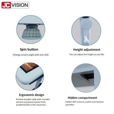 JCVISION Android 32 "affichage LCD 20points écran tactile éducatif table tactile avec hauteur réglable