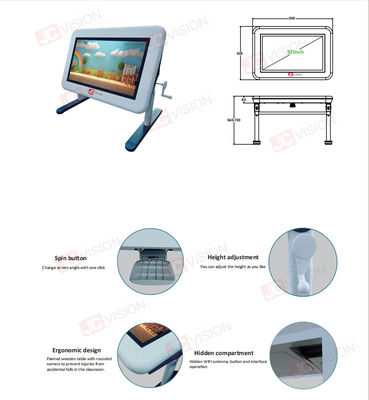 JCVision 32 " grand écran Android Smart Touch Table de jeu inclinée