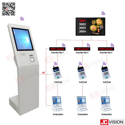 Système de gestion de file d'attente pour le hall d'hôpital de la banque JCVISION, machine à tickets à écran tactile, système de numérotation de file d'attente