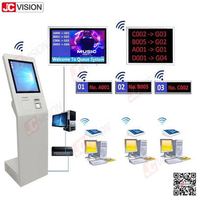 Système de gestion de file d'attente pour le hall d'hôpital de la banque JCVISION, machine à tickets à écran tactile, système de numérotation de file d'attente
