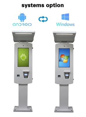 Borne de paiement libre-service Android PC extérieure 32 pouces avec bande LED
