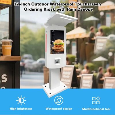 Nvidia Chipset 24 " à l'extérieur étanche à l'eau IP55 Self Service Payment Kiosk Détails rapides du terminal de paiement à écran tactile extérieur