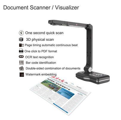 Caméra intelligente de visualiseur de présentation de scanner de document de livre d'interface multi
