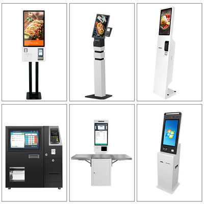 JCVISION Kiosques de commande en libre-service de 24 pouces avec coque métallique durable et consommation d'énergie maximale de 108 W