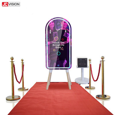 Kiosque futé de cabine de photo de miroir de miroir intelligent de l'écran tactile DIY pour le mariage
