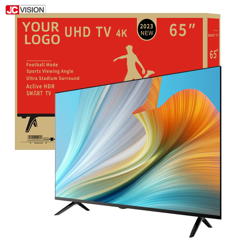 JCVISION 65 pouces Smart TV Affichage numérique intérieur avec OSD multilingue