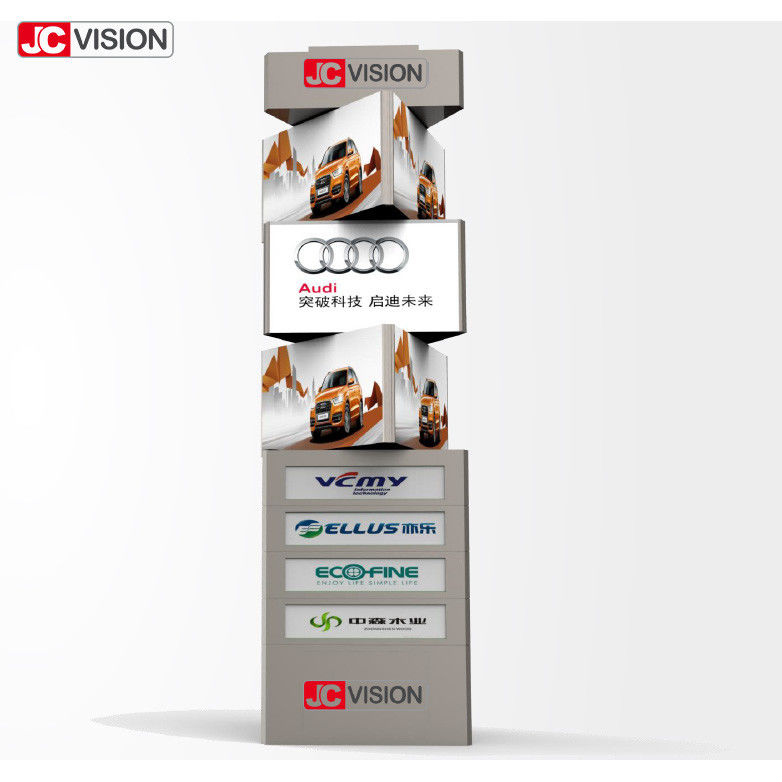 JCVISION a adapté l'affichage aux besoins du client tournant extérieur de tour de l'affichage LED de Signage de Digital