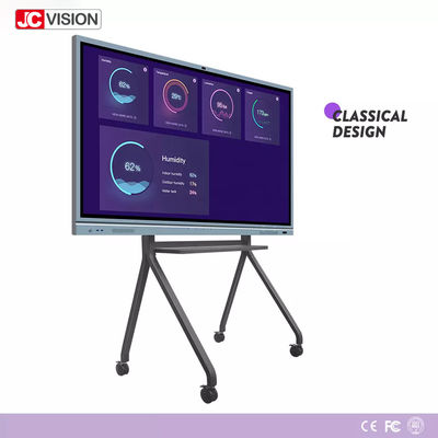Tableau blanc I7 4GB d'Interctive d'affichage à cristaux liquides de l'argent 4k contact de 20 points pour l'enseignement/conférence de classe