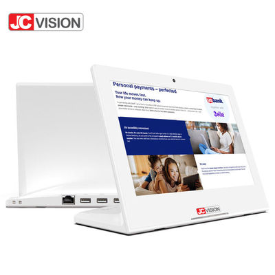 JCVISION L forme 10,1 pouces Affichage publicitaire Tablette Android Kiosque de rétroaction