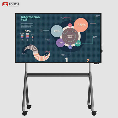 DCR MÉGA intégré de tableau blanc interactif d'affichage à cristaux liquides de DDR4G SSD128G avec le rouleau I5