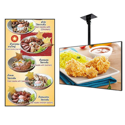 Le panneau TFT de JCVISION LED menu de Digital de 32 pouces montrent fixé au mur