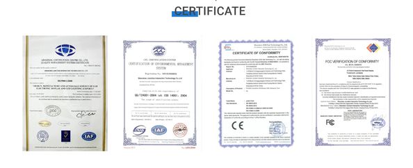 Chine Shenzhen Junction Interactive Technology Co., Ltd. certifications